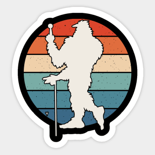 Bigfoot spinning Golf Ball Sticker